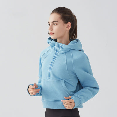 Sudadera con Capucha Deportiva de Forro Polar Delgado para Mujer - Image 6
