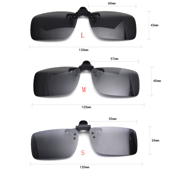 Clip para gafas de sol masculino