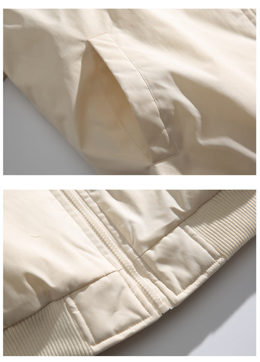 Chaqueta de Algodón con Bordado de Letras - Estilo Casual Sofisticado - Image 13