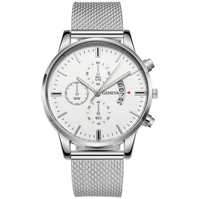 Reloj Hombre Tres Subdiales Seis Agujas Calendario Cuarzo Casual Ejecutivo - Image 16