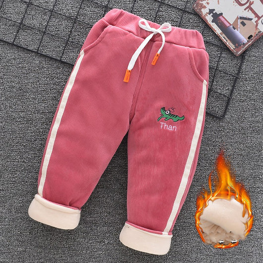 Pantalones de Algodón para Niños y Niñas con Forro Térmico Triple Capa - Image 23
