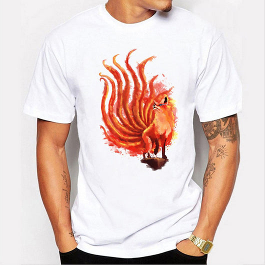 Camiseta Estampado Zorro Cuello Redondo Manga Corta - Image 9