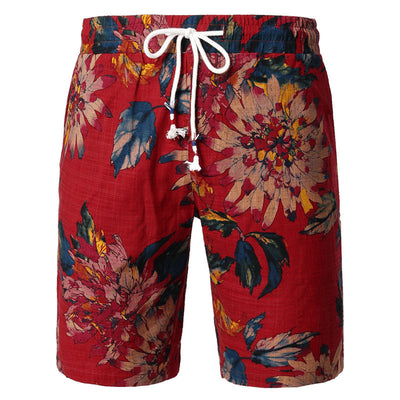 Shorts Casuales para Hombre con Estampado Floral 3D Digital - Image 4