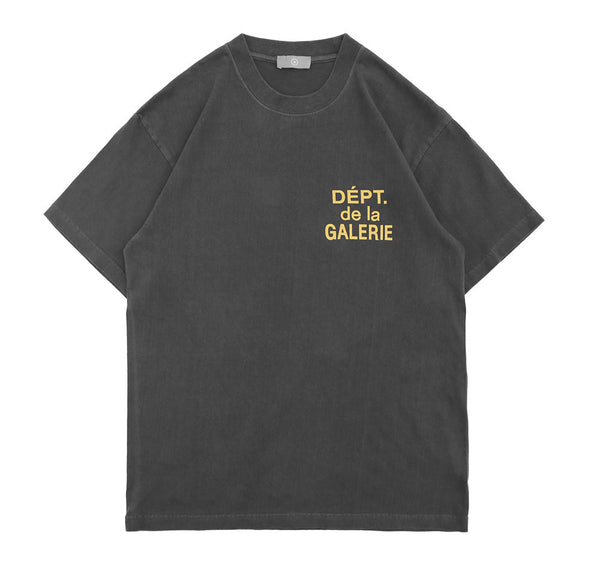 Playera Vintage Desgastada con Estampado de Letras