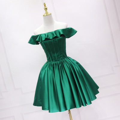 Vestido de Noche Elegante con Manga Volante Asimétrica - Image 4