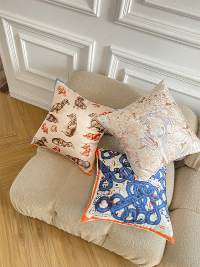 Cojín Decorativo con Estampado de Cachorro - Tela Satinada para Sofá - Image 3