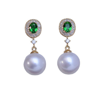 Aretes de Perlas de Agua Dulce Blancas Perfectas 10-11mm - Image 6