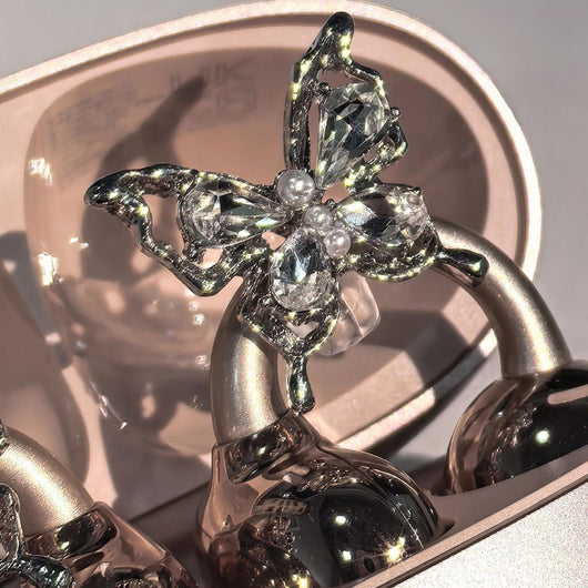 Auriculares con Diseño de Moño Brillante y Hebilla Europea - Estilo Especial - Image 4