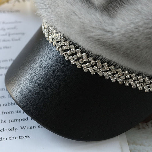 Boina de Piel de Visón para Mujer - Accesorio Elegante para Invierno - Image 9