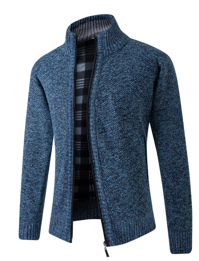 Cardigan Tejido Hombre Oversized con Forro Cálido - Image 9