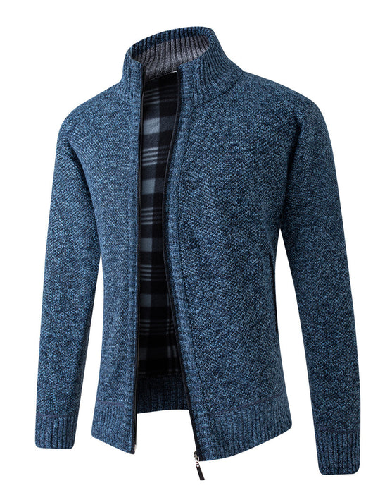Cardigan Tejido Hombre Oversized con Forro Cálido - Image 9
