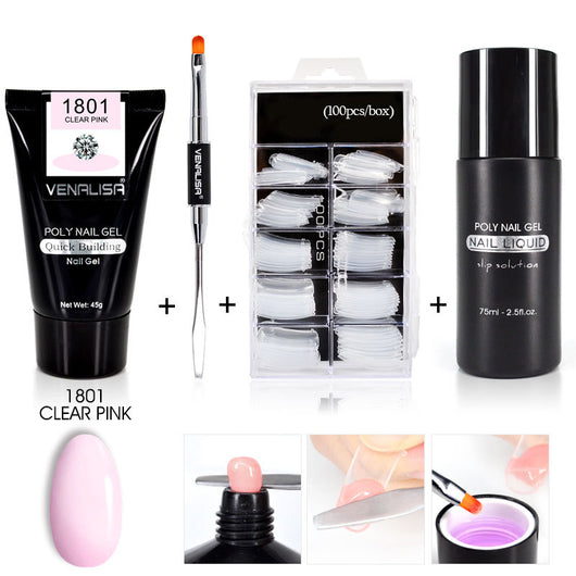 Kit Completo de Gel de Uñas Venalisa - Constructor Transparente y Camuflaje Jelly - Image 30