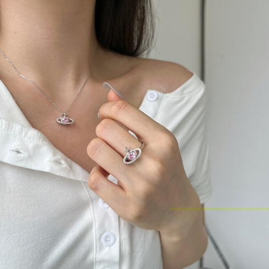 Anillo de Plata 925 Corazón Fresa con Alas y Resina para Mujer - Image 9