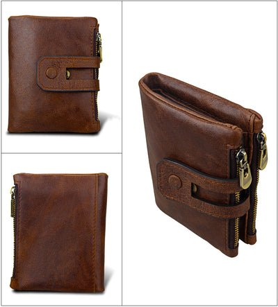 Billetera de Cuero Genuino con Protección RFID y Bloqueo Antirrobo - Image 14