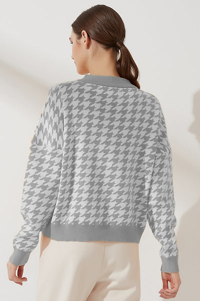 Suéter Cuello Redondo Estilo Universitario Retro Literario - Image 13