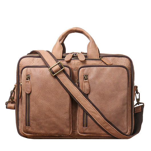 Mochila de Cuero para Hombre - Backpack de Gran Capacidad para Viajes - Image 5