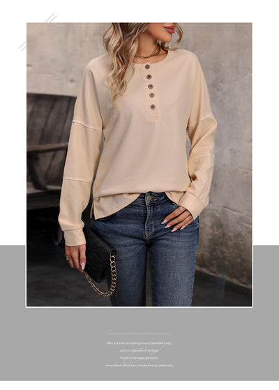 Blusa Térmica de Manga Larga en Punto Waffle para Mujer - Image 11
