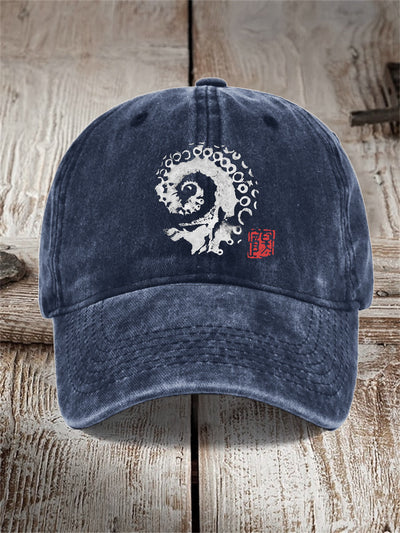 Gorra de Algodón Estampada Efecto Vintage Desgastado para Hombre - Image 11