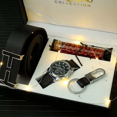 Reloj de Cuarzo con Esfera Grande y Billetera - Combo Elegante