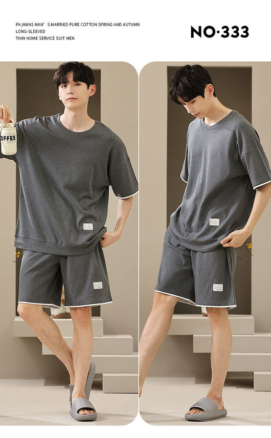 Pijama Corto Hombre Talla Grande - Conjunto Casual Suave - Image 17