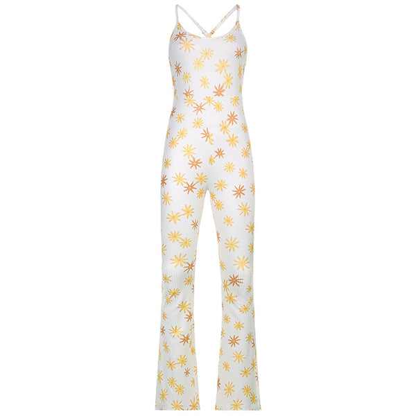 Jumpsuit Estilo Europeo con Estampado y Abertura Lateral - Image 5