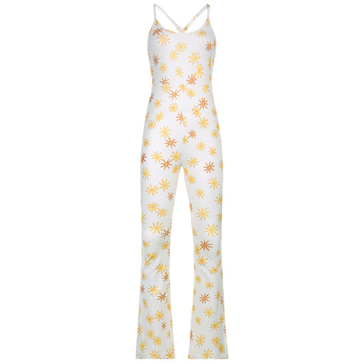 Jumpsuit Estilo Europeo con Estampado y Abertura Lateral - Image 5
