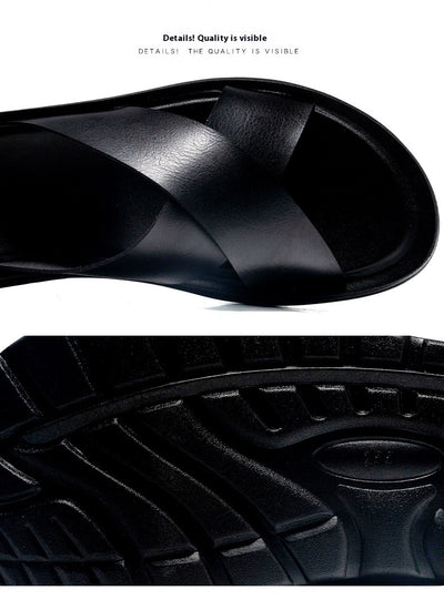Sandalias Cómodas Extragrandes para Hombre - Calzado de Playa y Exterior - Image 13