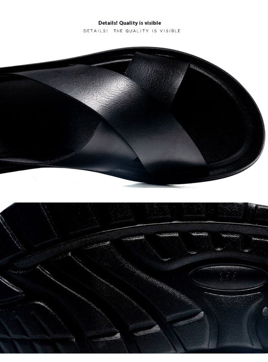 Sandalias Cómodas Extragrandes para Hombre - Calzado de Playa y Exterior - Image 13