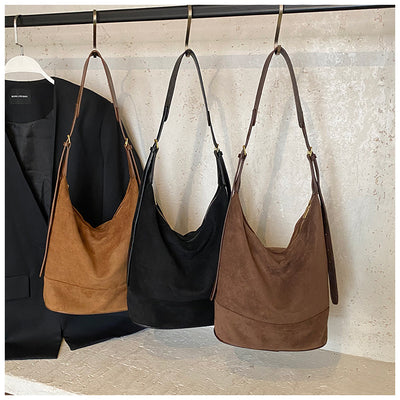 Bolsas Bucket de Ante Vintage para Mujer - Image 13