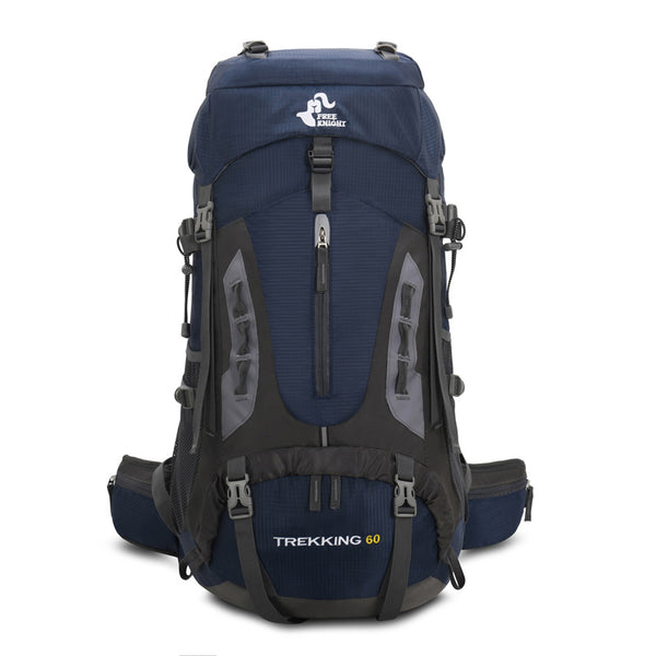 Mochila de Senderismo 60L con Cobertor de Lluvia - Ideal para Montañismo y Camping