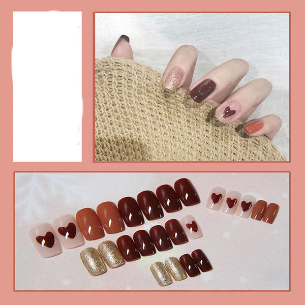 24 Parches de Diseño de Uñas Reutilizables y Desprendibles
