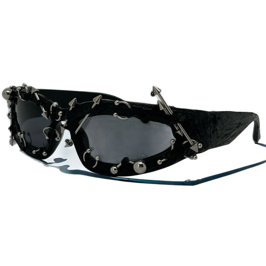 Gafas de Sol Punk con Remaches Decorativos - Estilo Street - Image 2