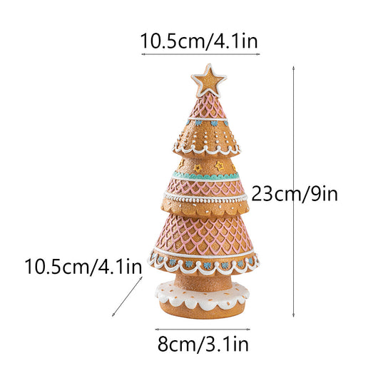 Árbol de Navidad de Jengibre - Decoración de Escritorio para Sala de Estar - Image 6