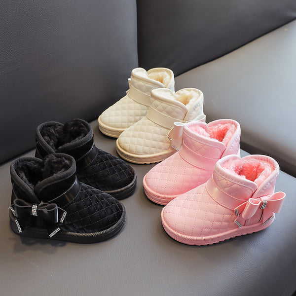 Botas de Nieve para Niñas con Forro Polar Impermeables