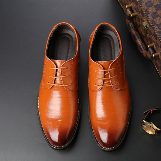 Zapatos Formales de Cuero con Cordones para Hombre Talla Grande - Image 2