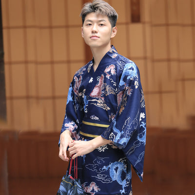 Kimono Japonés Grueso Antiarrugas para Hombre - Image 8