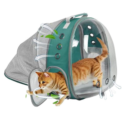 Mochila Transportadora Transparente Expandible para Mascotas - Image 15