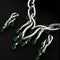 New Crystal Jewelry Zircon Jewelry Set Tassel Pendant Verde