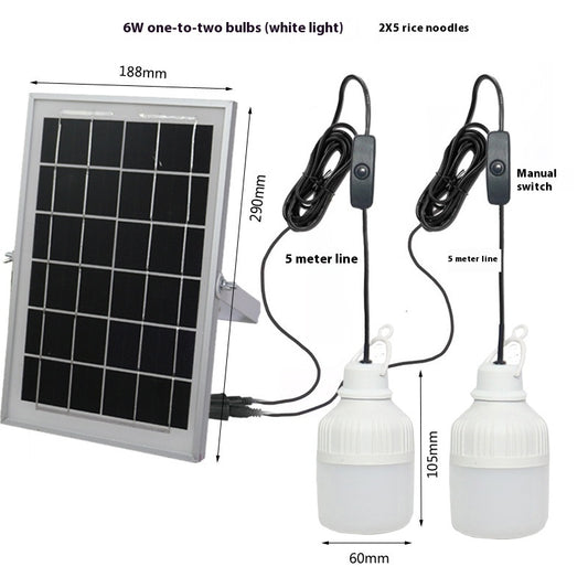 Lámpara Solar Bifurcada para Jardín - Iluminación Inteligente Dual - Image 2