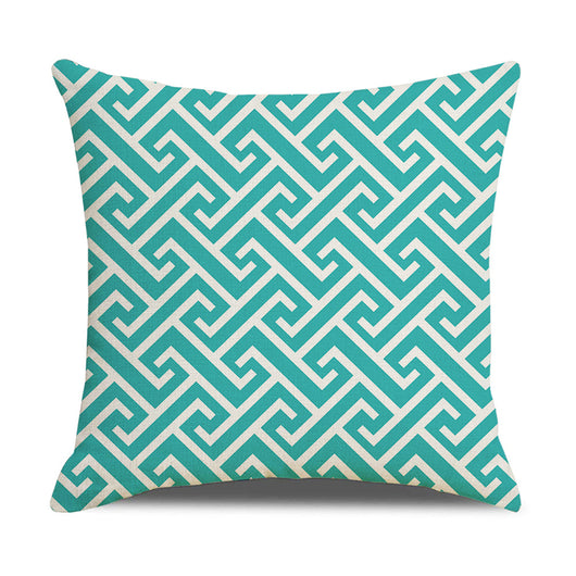 Funda de Almohada Lino Geometría Simple - Diseño Moderno para Sofá y Hogar - Image 15
