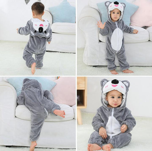 Pijama Enterizo Infantil de Franela Suave con Diseño de Animales - Image 15