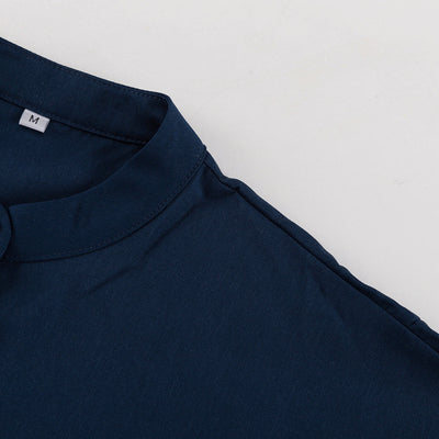 Conjunto de Dos Piezas: Camisa Suelta con Cuello Mao y Pantalón Ancho - Image 20