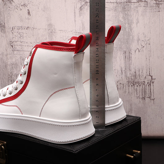 Zapatillas Altas Blancas para Hombre - Estilo Urban Ins - Image 17