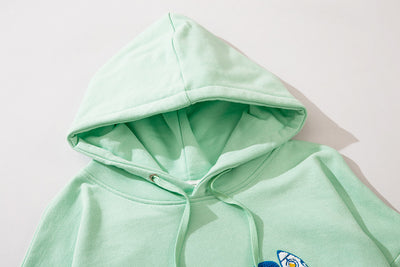 Sudadera Cuello Redondo con Letras Sueltas para Pareja - Image 16
