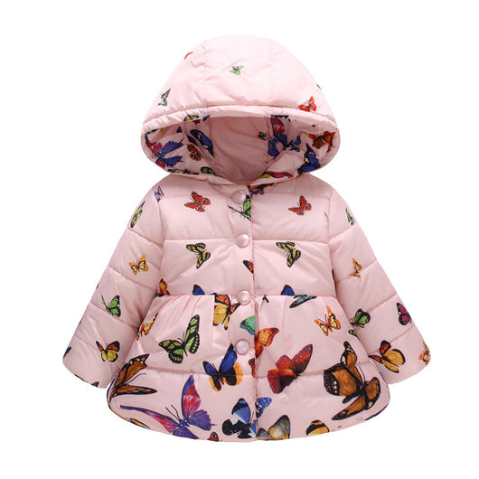 Chaqueta Acolchada para Niñas con Capucha y Diseño Estampado - Image 18