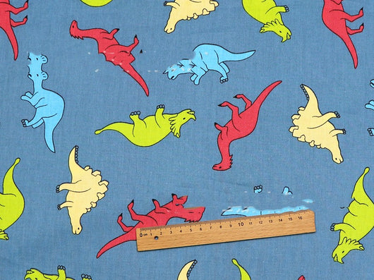 Juego de Telas de Algodón Estampado Dinosaurio de Cuatro Piezas - Image 17