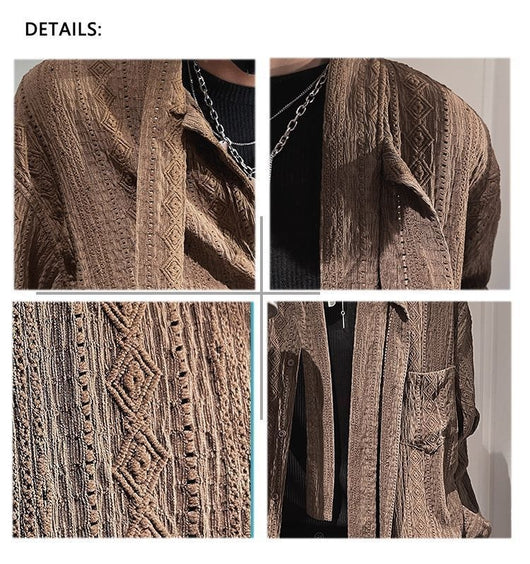 Cardigan Tejido Lujo Casual - Abrigo Medio Largo Versátil - Image 8