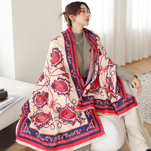 Bufanda Cálida de Faux Cashmere para Mujer - Image 3