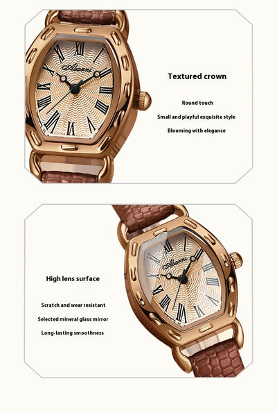 Reloj de Barril Retro Cuarzo para Mujer - Image 15