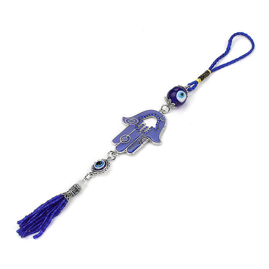 Llavero Colgante Ojo de Dios Azul con Borla - Image 8